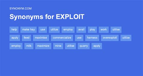 exploiter synonyms.